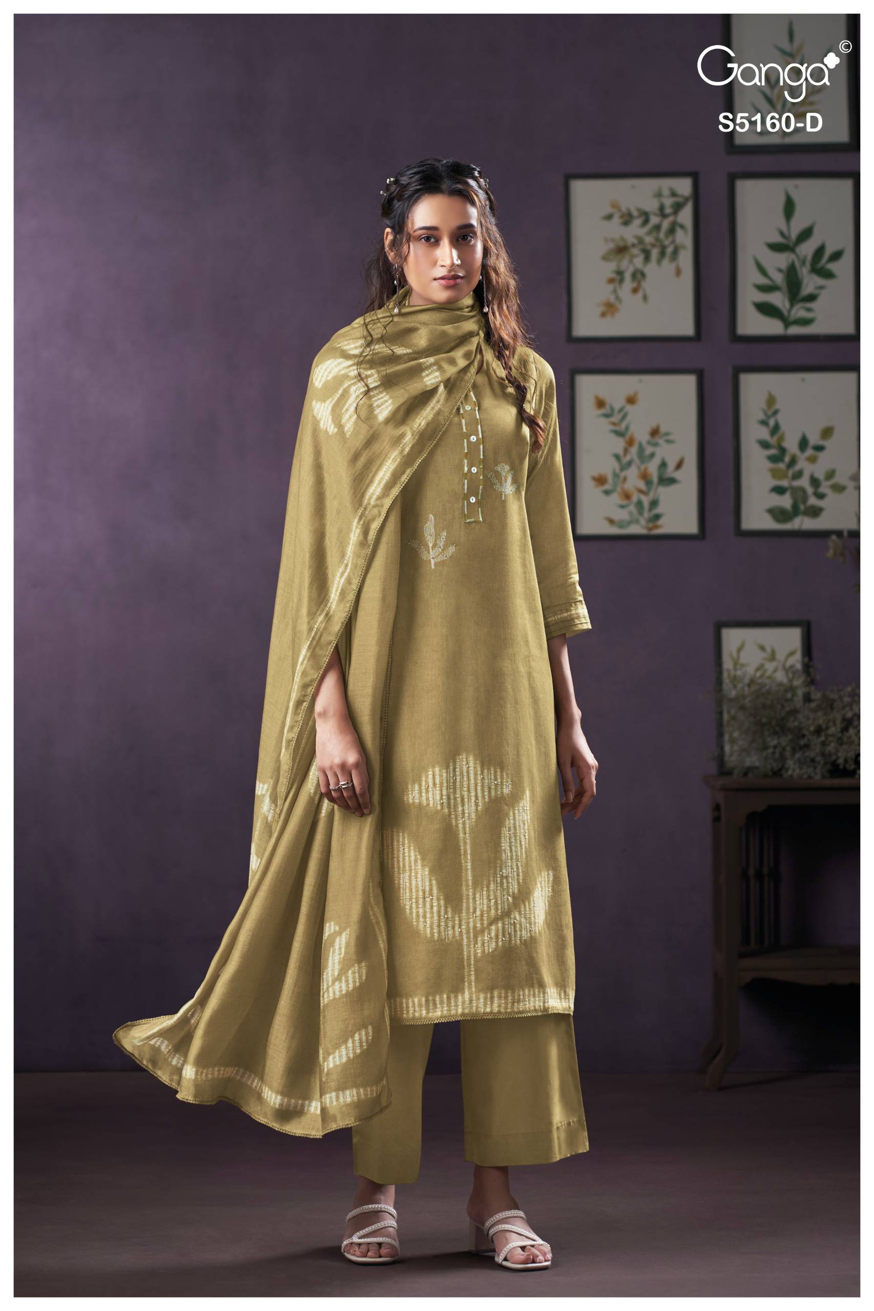 CAMILLA 5160 SERIES BY GANGA FASHION Beautiful Colourful COTTON SATIN Dresses At Wholesale Price